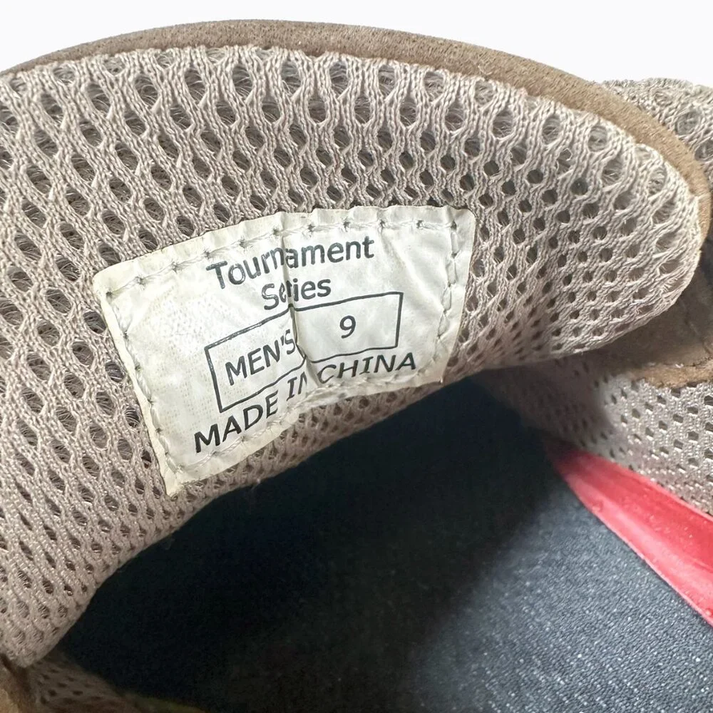Rugged Shark Leather Boat Shoe 9 Suede Tan Tournament Series Ortholite Nautical